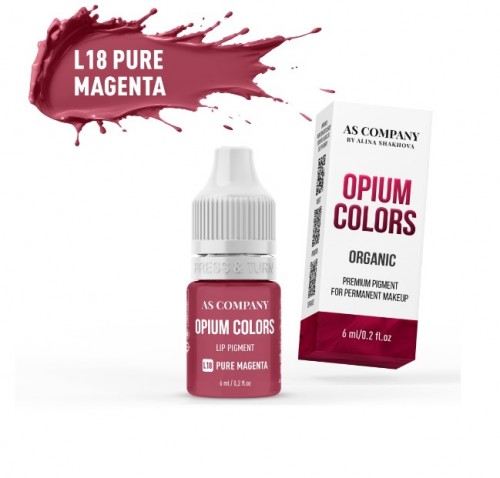 LIPS AS PIGMENTS OPIUM #L18 PURE MAGENTA ORGANIC